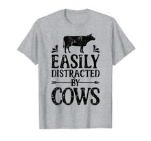 Load image into Gallery viewer, Easily Distracted By Cows T Shirt Cow Men Women Gifts Farmer 259362
