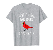 Load image into Gallery viewer, Funny shirts V-neck Tank top Hoodie sweatshirt usa uk au ca gifts for Just a Girl Who Loves Cardinals T-Shirt Bird Birding Gift 579569
