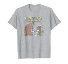 Load image into Gallery viewer, Funny shirts V-neck Tank top Hoodie sweatshirt usa uk au ca gifts for Schoolhouse Rock Adjectives Scary Bear T-shirt 1588657
