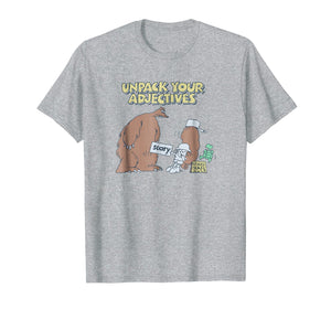 Funny shirts V-neck Tank top Hoodie sweatshirt usa uk au ca gifts for Schoolhouse Rock Adjectives Scary Bear T-shirt 1588657
