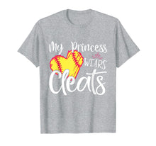 Load image into Gallery viewer, My Princess Wears Cleats Softball Mom Baseball Shirt
