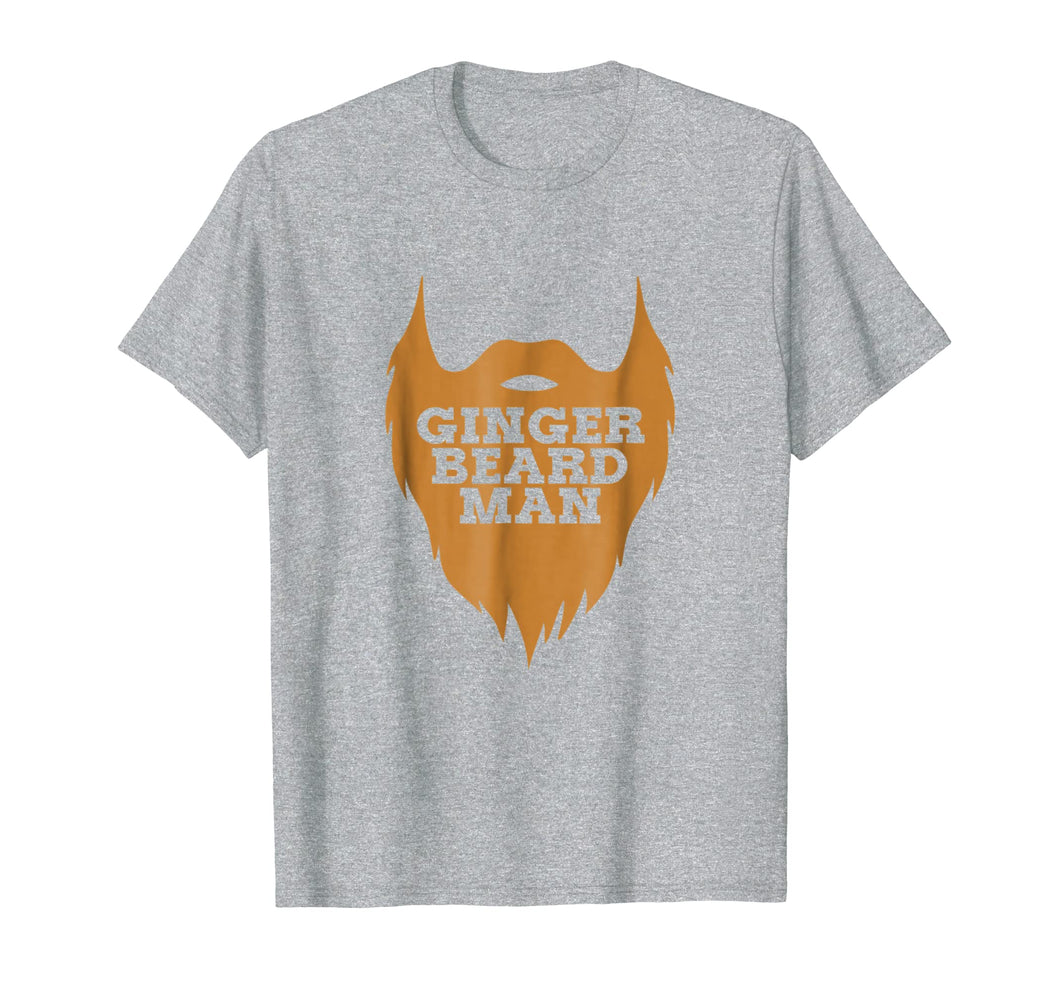Mens Beard Gifts For Men - Ginger Beard Man Tshirt - Funny Tee