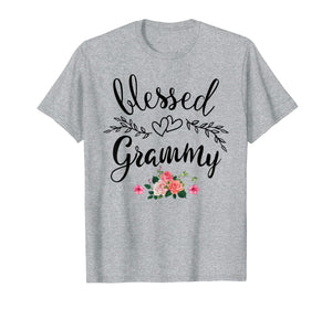 Funny shirts V-neck Tank top Hoodie sweatshirt usa uk au ca gifts for Blessed Grammy Shirt Grandma with floral Mother's Day T-Shirt 778428