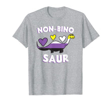 Load image into Gallery viewer, Funny shirts V-neck Tank top Hoodie sweatshirt usa uk au ca gifts for Non-Bino Saur Funny &amp; Cute Non Binary Dinosaur T-Shirt 790644

