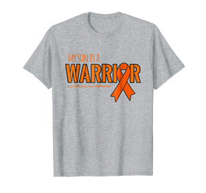 Funny shirts V-neck Tank top Hoodie sweatshirt usa uk au ca gifts for My Son is a Warrior Leukemia Cancer Awareness Shirt 1173830