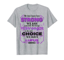 Load image into Gallery viewer, Funny shirts V-neck Tank top Hoodie sweatshirt usa uk au ca gifts for We don&#39;t know how Strong we are - Lupus Awareness shirt 1021551
