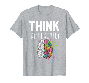 Funny shirts V-neck Tank top Hoodie sweatshirt usa uk au ca gifts for Neurodiversity Shirt Colorful Brain Think Differently Gift 2681692