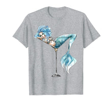 Load image into Gallery viewer, Mermaid In Cocktail Glass Tshirt Cute Mermaid Lover Gifts
