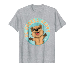 Funny shirts V-neck Tank top Hoodie sweatshirt usa uk au ca gifts for Quokka T Shirt Be Happy In Circle 232329