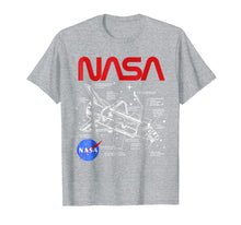 Load image into Gallery viewer, Funny shirts V-neck Tank top Hoodie sweatshirt usa uk au ca gifts for NASA Space Shuttle Schematic Layout Graphic T-Shirt 634002
