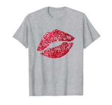 Load image into Gallery viewer, Funny shirts V-neck Tank top Hoodie sweatshirt usa uk au ca gifts for Sexy Red Glitter Lips Kiss Me Love Makeup Lipstick Shirt Tee 2489921
