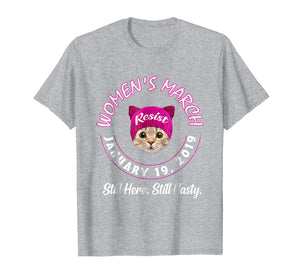 Funny shirts V-neck Tank top Hoodie sweatshirt usa uk au ca gifts for Women's March 2019 Cat Hat T-Shirt 2160710