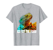 Load image into Gallery viewer, Respect The Beard T shirt Funny Bearded Dragon T-shirt
