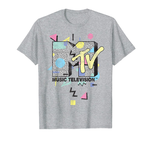 MTV Retro Shape Design Logo Graphic T-Shirt