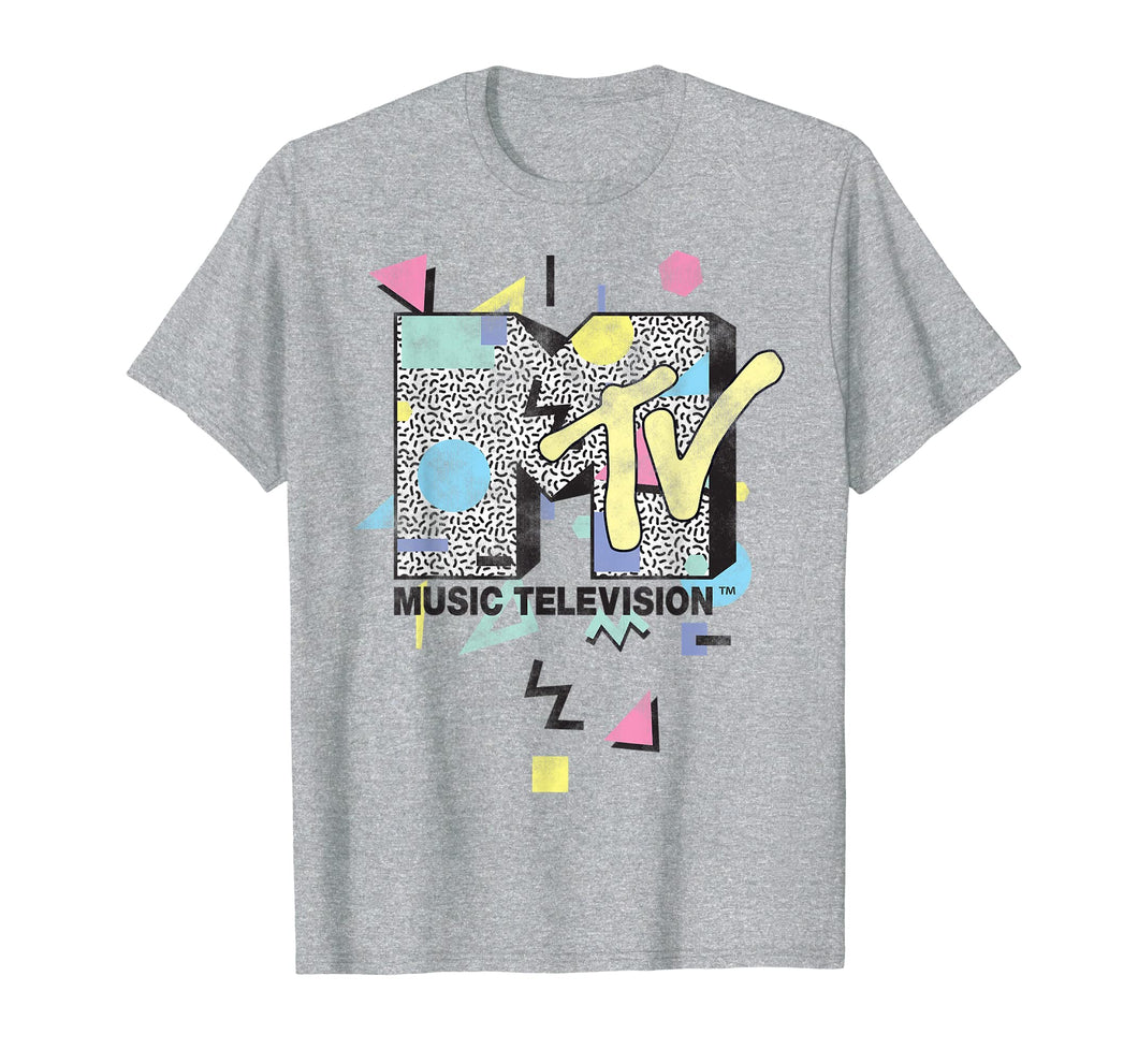 MTV Retro Shape Design Logo Graphic T-Shirt
