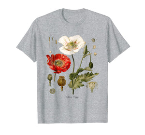 Funny shirts V-neck Tank top Hoodie sweatshirt usa uk au ca gifts for Red Poppy Botanical T-Shirt 1061469