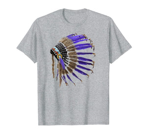 Rez Native American Buffalo Skulls Feathers Indian Shirt
