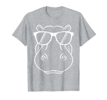Load image into Gallery viewer, Hippopotamus T Shirt - Cool And Cute Hippo W/ Sunglass T-Shirt-201070
