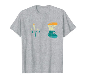 Video Game Lover Gifts Funny Vintage Retro Gamer Heartbeat T-Shirt-857289