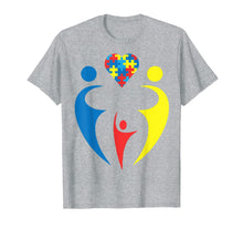Load image into Gallery viewer, Autism Awarness Family Trio Heart Puzzle Gift Design T-Shirt-1734735
