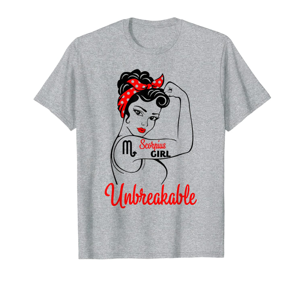 Scorpio Zodiac Gift Tees Scorpio Girls Unbreakable          T-Shirt