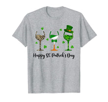 Load image into Gallery viewer, Irish Gifts Three Wine Glasses Shamrock St Patrick&#39;s Day TShirt840834
