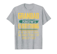 Load image into Gallery viewer, Funny Family Christmas Gifts Grandad Knows Everything T-Shirt-1672681
