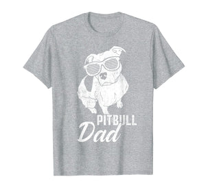 Pitbull Dad Funny Cool Tee Dogs Lover Pit Bull Daddy Gifts T-Shirt