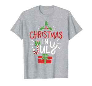 Christmas In July T Shirt Summer Beach Tshirt Hawaiian Gift 352467