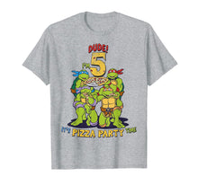 Load image into Gallery viewer, Teenage Mutant Ninja Turtles I&#39;m 5 Dude Pizza Birthday Party T-Shirt 203533
