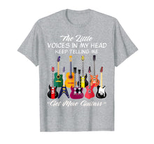 Load image into Gallery viewer, The little voices in my head keep telling me get more guitar T-Shirt-2501242
