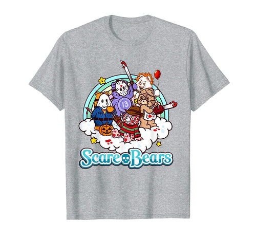 Scare Bears Funny Halloween Scary Horror Pumpkin T-Shirt
