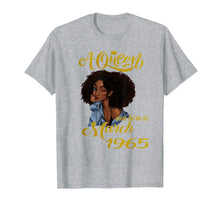 Load image into Gallery viewer, A Queen Was Born in March 1965 55th Birthday Gifts T-Shirt-2298075
