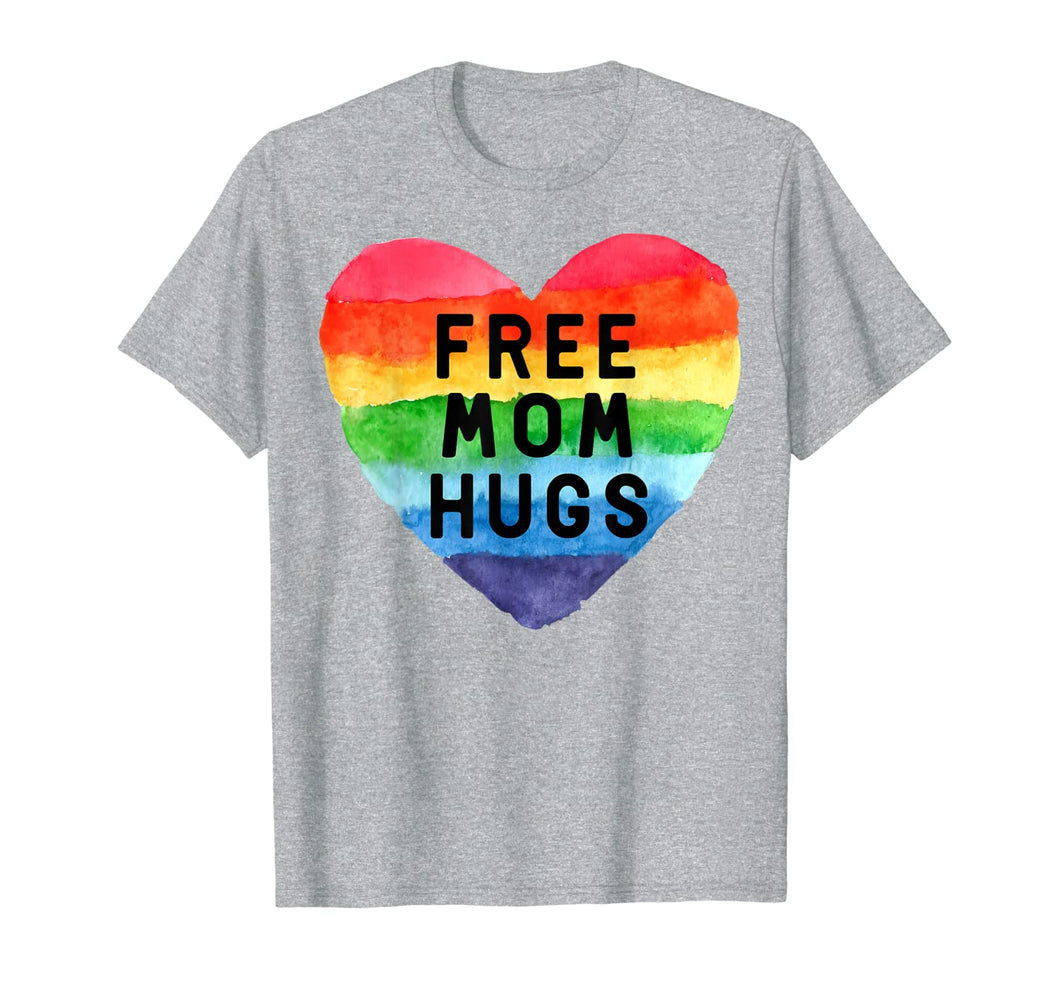 Free Mom Hugs T Shirt Rainbow Pride LGBT Shirt Gifts Tee 108223
