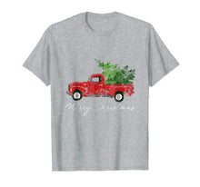 Load image into Gallery viewer, Vintage Christmas Classic Truck T-Shirt with Snow and Tree
