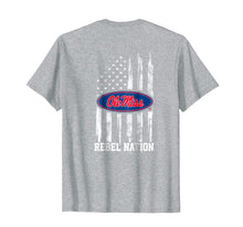 Load image into Gallery viewer, Funny shirts V-neck Tank top Hoodie sweatshirt usa uk au ca gifts for Ole Miss Rebels Nation Flag T-Shirt - Apparel 2270505
