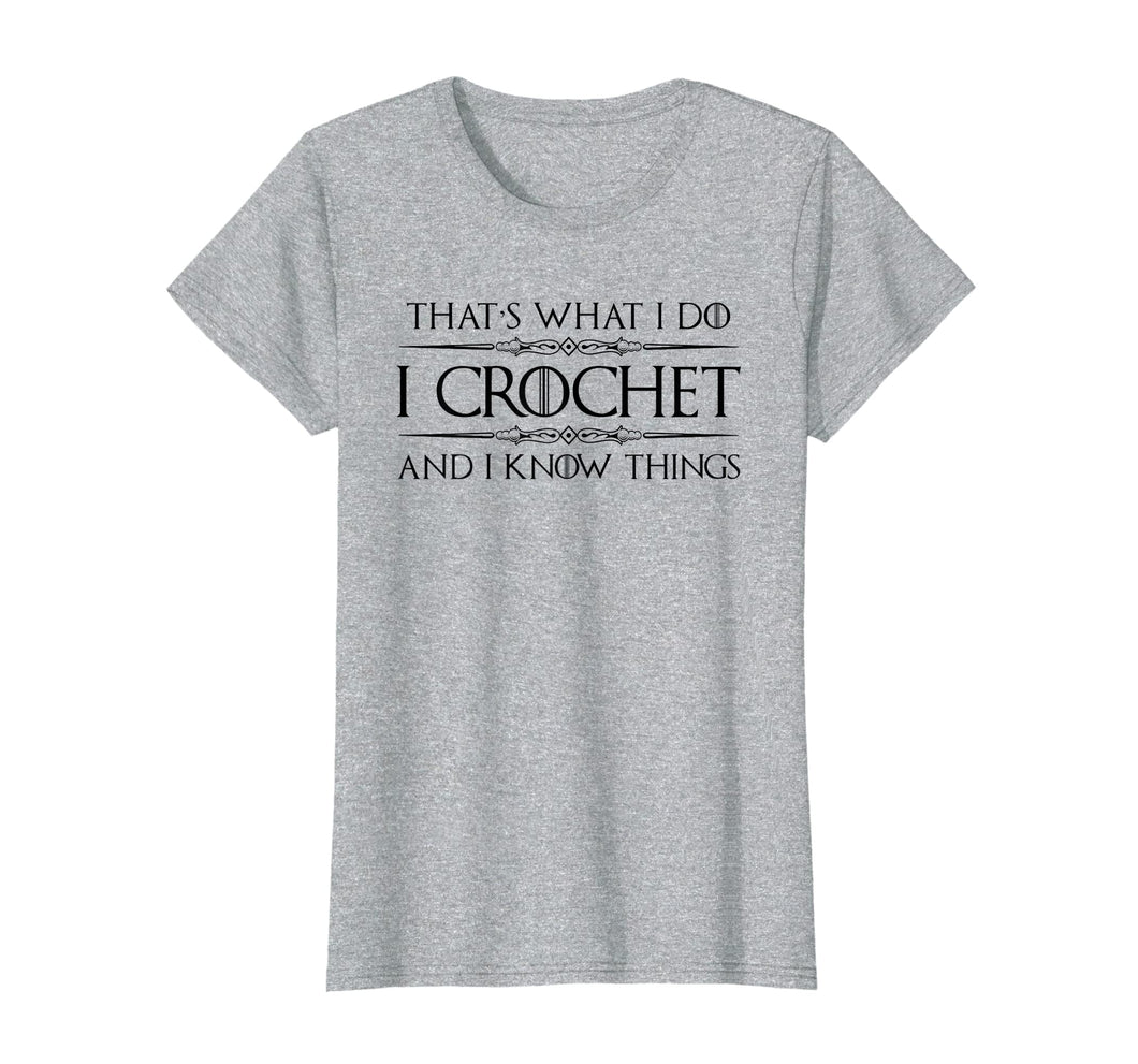 Funny shirts V-neck Tank top Hoodie sweatshirt usa uk au ca gifts for Womens Crochet Gifts for Crocheters - Funny I Crochet & Know Things 737501