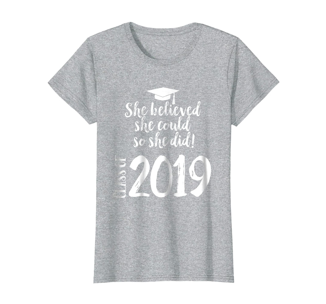 Funny shirts V-neck Tank top Hoodie sweatshirt usa uk au ca gifts for Womens Graduation Tshirt Senior 2019 Gifts for Her Womens Believed 321601