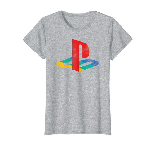 Funny shirts V-neck Tank top Hoodie sweatshirt usa uk au ca gifts for Playstation Playstation Logo Retro Distressed T-shirt 1941464