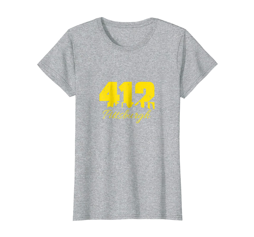 Funny shirts V-neck Tank top Hoodie sweatshirt usa uk au ca gifts for Pittsburgh Tshirt 412 City Skyline Yellow Pittsburgh T-shirt 2029990