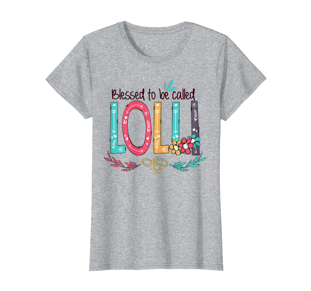 Funny shirts V-neck Tank top Hoodie sweatshirt usa uk au ca gifts for Womens Blessed to be called Lolli Colorful gifts-Grandma tee 1093323