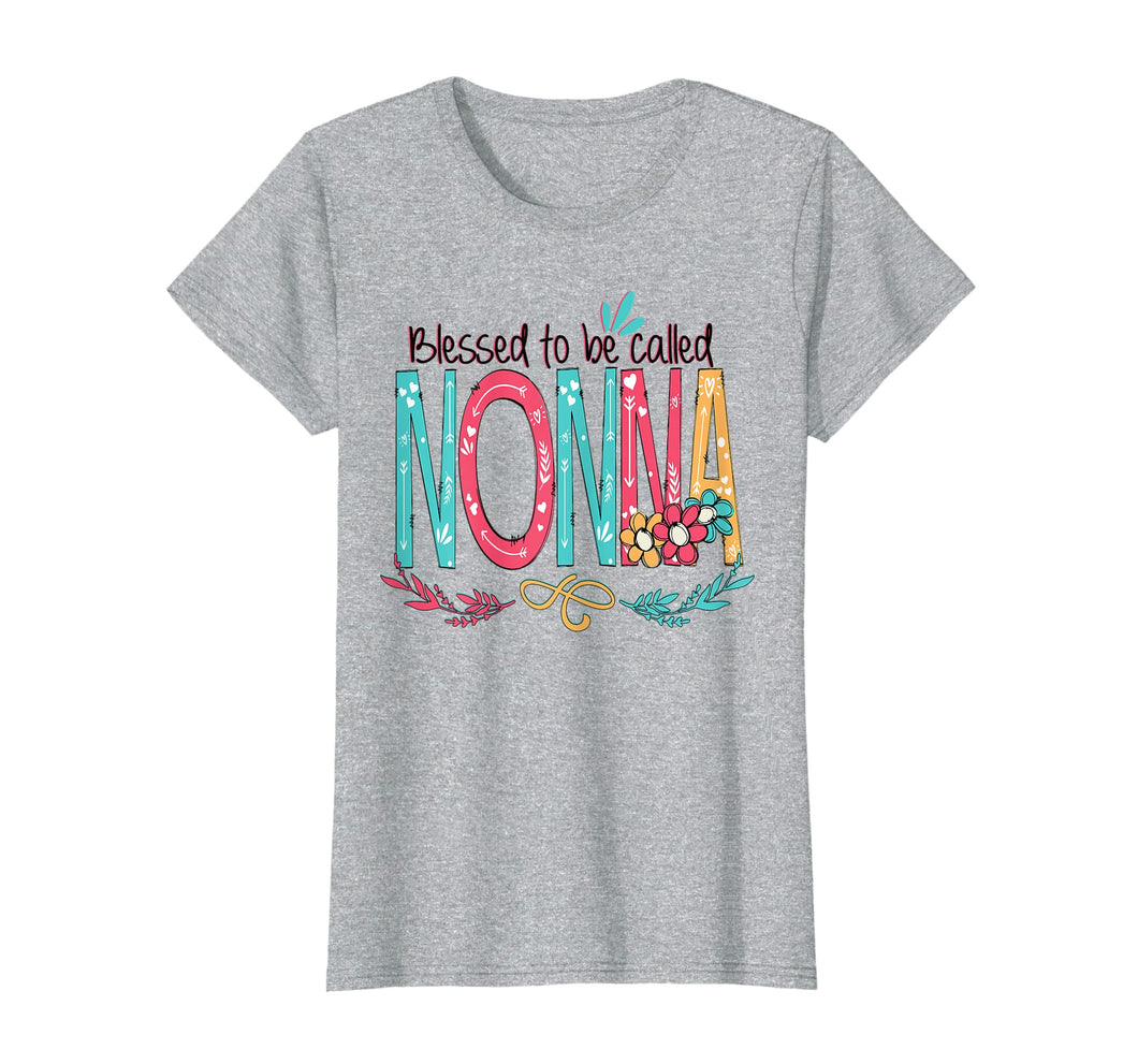 Funny shirts V-neck Tank top Hoodie sweatshirt usa uk au ca gifts for Womens Blessed to be called Nonna Colorful gifts-Grandma tee 743672