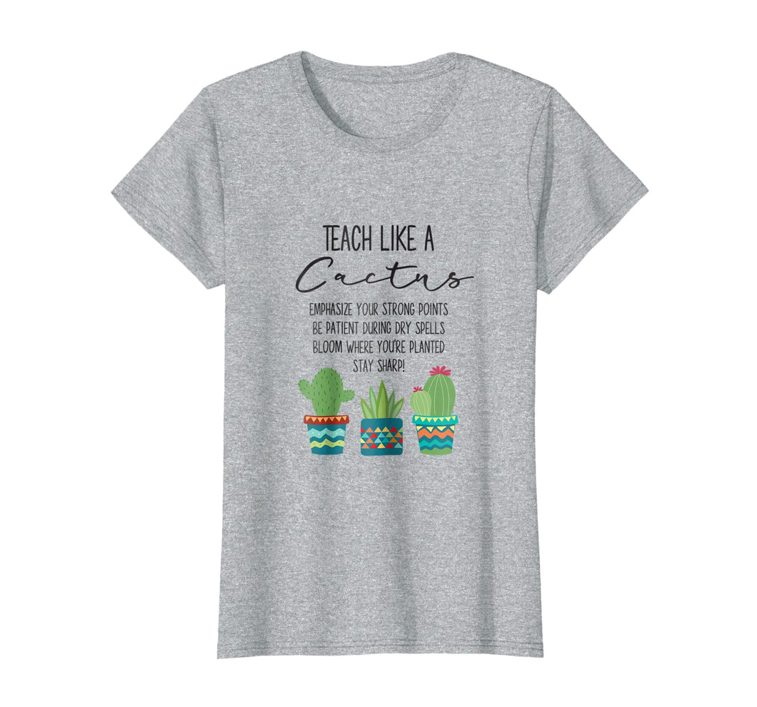 Funny shirts V-neck Tank top Hoodie sweatshirt usa uk au ca gifts for Teach Like A Cactus Teacher Back To School T Shirt 1490610