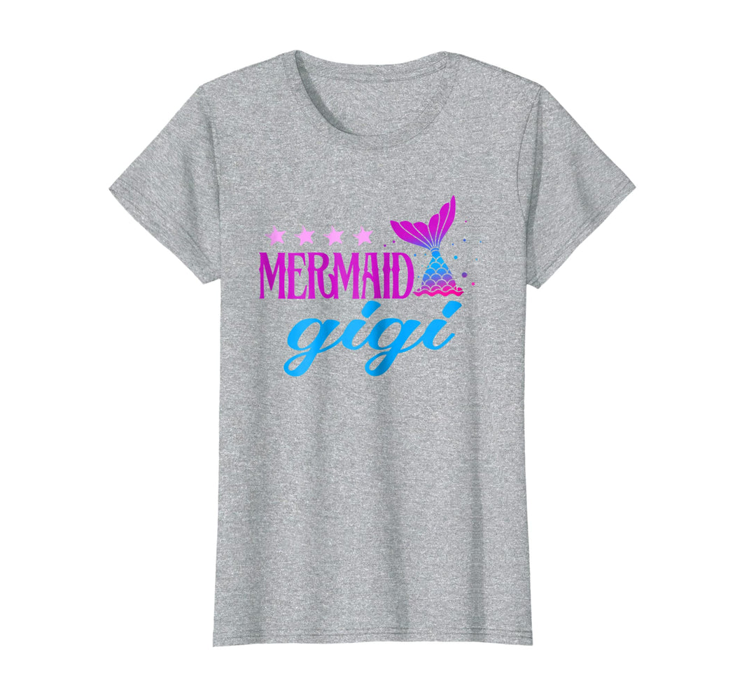 Mermaid-Gigi Grandma Short Sleeve Womens Shirts Gifts