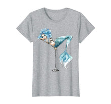 Load image into Gallery viewer, Mermaid In Cocktail Glass Tshirt Cute Mermaid Lover Gifts
