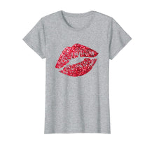 Load image into Gallery viewer, Funny shirts V-neck Tank top Hoodie sweatshirt usa uk au ca gifts for Sexy Red Glitter Lips Kiss Me Love Makeup Lipstick Shirt Tee 2489921
