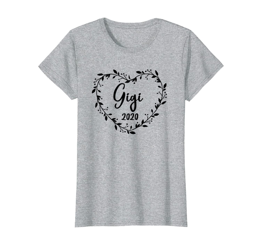 Womens Beautiful Gigi 2020, New Gigi Gift, Pregnancy Reveal Gifts T-Shirt