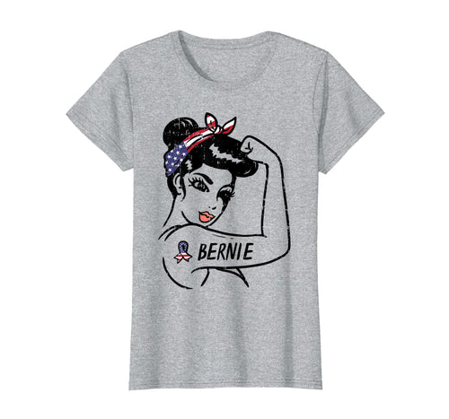 Womens Bernie Woman Unbreakable 2020 President Girls For Sanders T-Shirt-296025