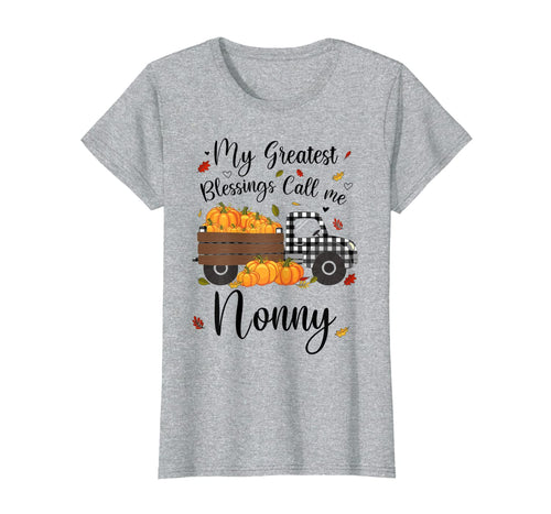 Womens Thanksgiving Clothing Pumpkin Truck Nonny Gifts T-Shirt